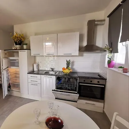 Holiday In With Terrace, Air Conditioning, Wifi, Washing Machine 4819-3 * Pakoštane